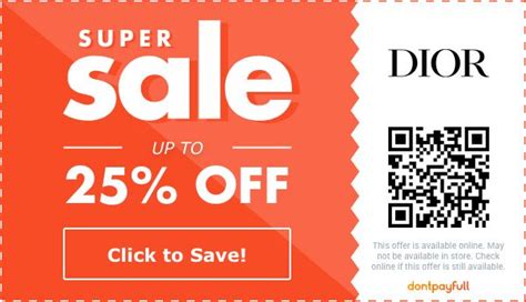 christian dior coupon code|christian dior discount code.